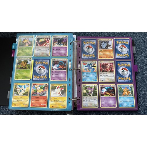 398 - Folder containing Pokemon card sets from Heart Gold & Soul Silver, Platinum Series. 1x complete set ... 