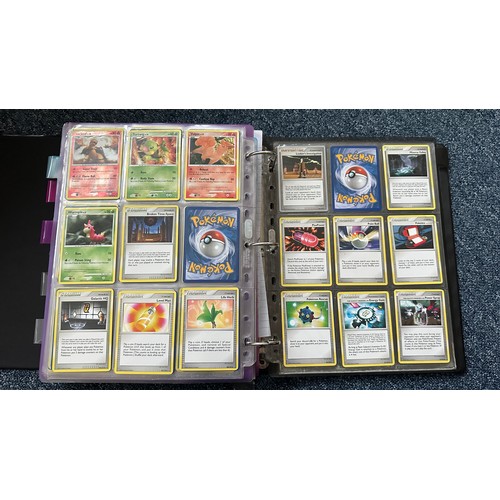 398 - Folder containing Pokemon card sets from Heart Gold & Soul Silver, Platinum Series. 1x complete set ... 