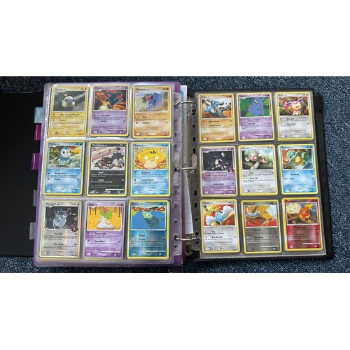 398 - Folder containing Pokemon card sets from Heart Gold & Soul Silver, Platinum Series. 1x complete set ... 