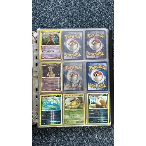 399 - Folder containing Diamond & Pearl series Pokemon cards. Near complete sets are Diamond & Pearl, Myst... 