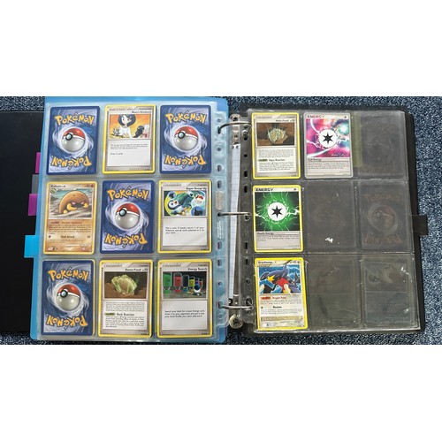 399 - Folder containing Diamond & Pearl series Pokemon cards. Near complete sets are Diamond & Pearl, Myst... 