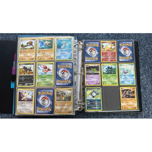 399 - Folder containing Diamond & Pearl series Pokemon cards. Near complete sets are Diamond & Pearl, Myst... 