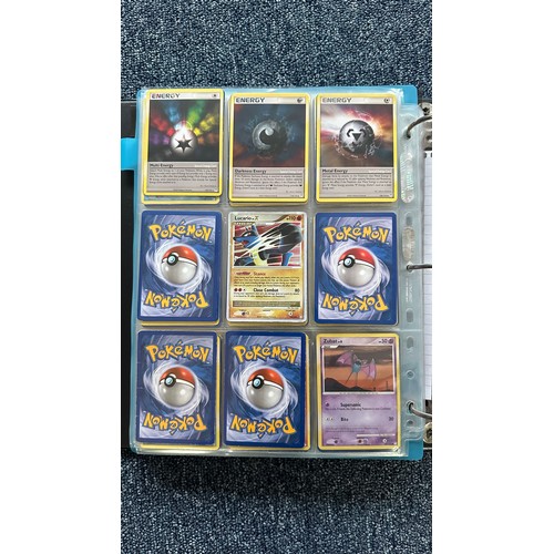 399 - Folder containing Diamond & Pearl series Pokemon cards. Near complete sets are Diamond & Pearl, Myst... 