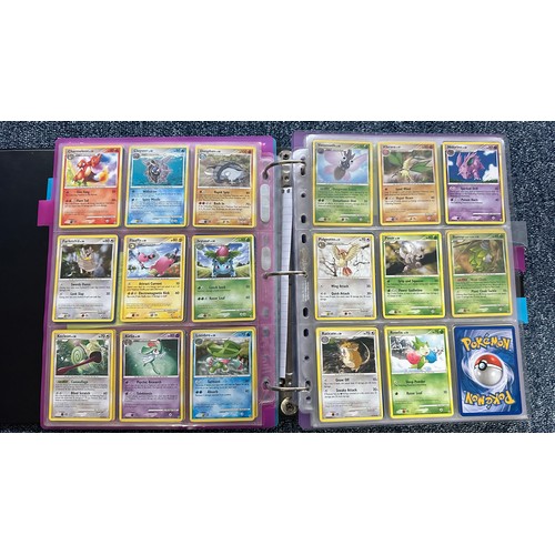 399 - Folder containing Diamond & Pearl series Pokemon cards. Near complete sets are Diamond & Pearl, Myst... 