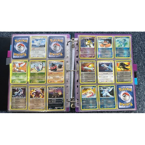 399 - Folder containing Diamond & Pearl series Pokemon cards. Near complete sets are Diamond & Pearl, Myst... 