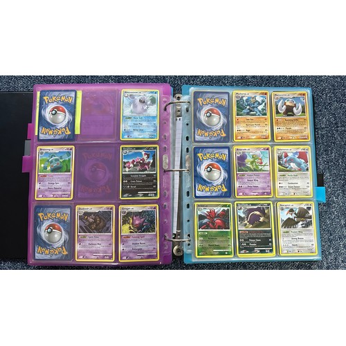 399 - Folder containing Diamond & Pearl series Pokemon cards. Near complete sets are Diamond & Pearl, Myst... 