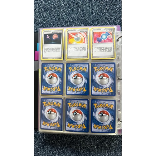 399 - Folder containing Diamond & Pearl series Pokemon cards. Near complete sets are Diamond & Pearl, Myst... 