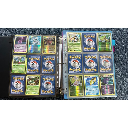 399 - Folder containing Diamond & Pearl series Pokemon cards. Near complete sets are Diamond & Pearl, Myst... 