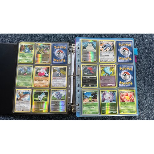 399 - Folder containing Diamond & Pearl series Pokemon cards. Near complete sets are Diamond & Pearl, Myst... 