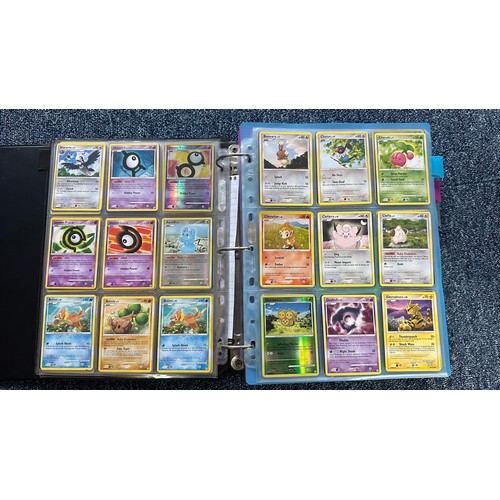 399 - Folder containing Diamond & Pearl series Pokemon cards. Near complete sets are Diamond & Pearl, Myst... 