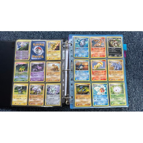 399 - Folder containing Diamond & Pearl series Pokemon cards. Near complete sets are Diamond & Pearl, Myst... 