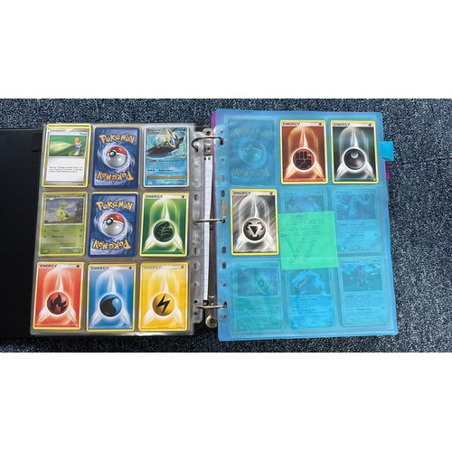 399 - Folder containing Diamond & Pearl series Pokemon cards. Near complete sets are Diamond & Pearl, Myst... 