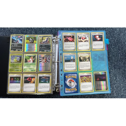 399 - Folder containing Diamond & Pearl series Pokemon cards. Near complete sets are Diamond & Pearl, Myst... 