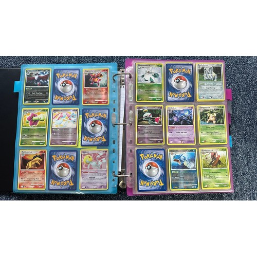 399 - Folder containing Diamond & Pearl series Pokemon cards. Near complete sets are Diamond & Pearl, Myst... 