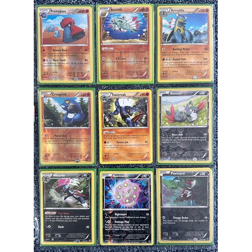 401 - 2x loose sets of Pokemon cards. 1x XY series - Steam Siege, only needs card 108 to be a complete set... 