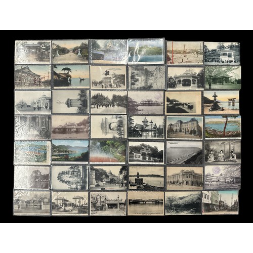 255 - Japanese Postcards Mainly Street Scenes and Buildings in Japanese Cities some topographical. Tokyo, ... 