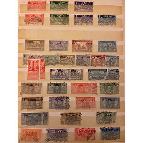 59 - Italy early to modern M and U collection in three old stockbooks with a good range of early definiti... 