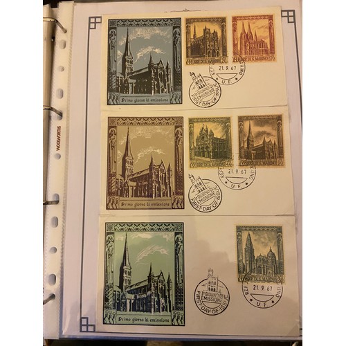 83 - San Marino early to modern M and U collection in 2 binders with a good range of commem sets incl FDC... 