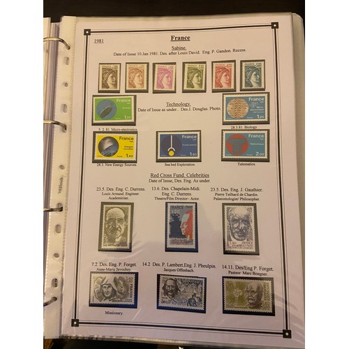 38 - France middle to modern M and U collection in two binders with a good range of commem sets and issue... 