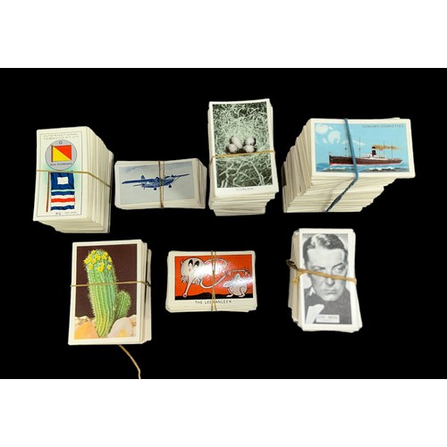 299 - Collection of cigarette cards, mainly part sets or large quantities of duplicate cards by smaller ma... 