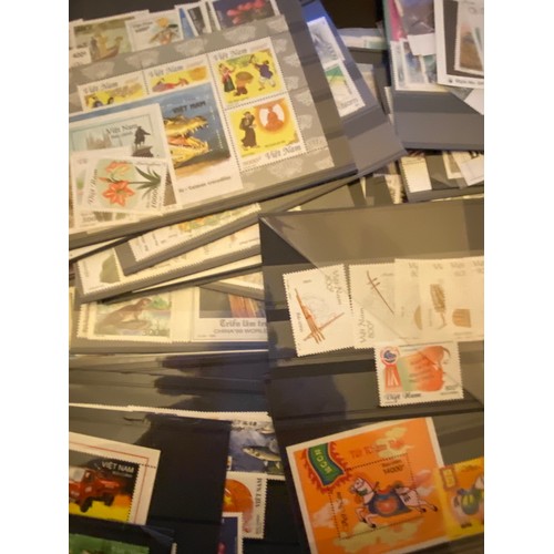 84 - South East Asia middle to modern M/UM collection in a binder, on leaves, in packets and on stockcard... 