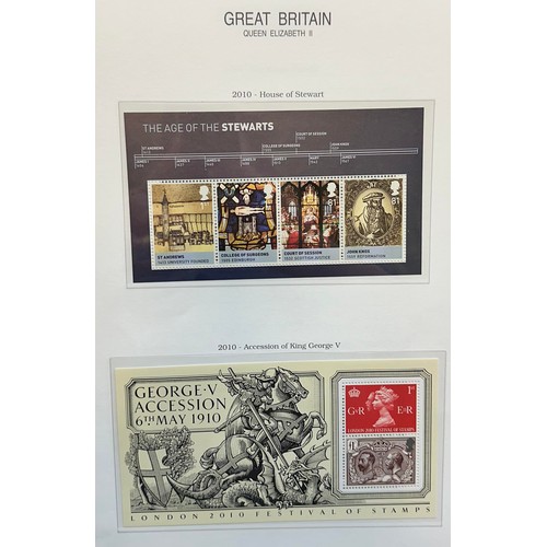 115 - 1989-2011 Great Britain Decimal commemorative MS’s and strips in album. Face value £405. Postage cal... 