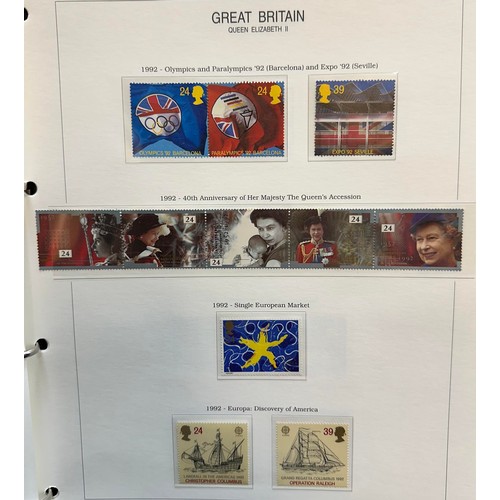 118 - 1974-2006 Great Britain UM Decimal collection of commemorative sets and M/S’s in two volumes. Face v... 