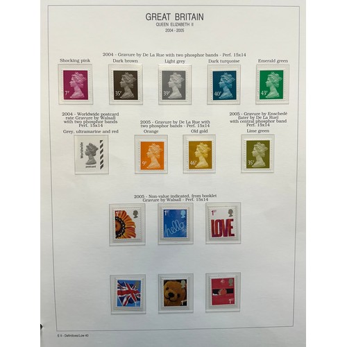 119 - 1990’s-2003 Great Britain UM decimal predominantly definitive collection in four albums with values ... 