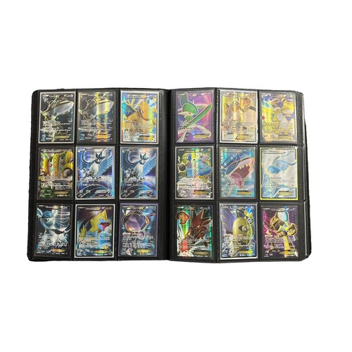 404 - An Ultra Pro folder containing Pokemon full art cards, EX, GX, Promo cards. A very well looked after... 