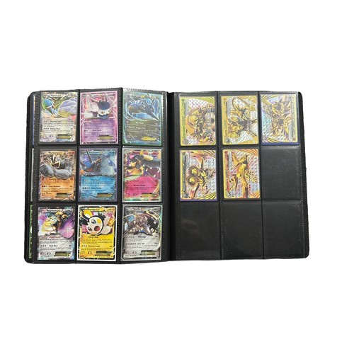 404 - An Ultra Pro folder containing Pokemon full art cards, EX, GX, Promo cards. A very well looked after... 