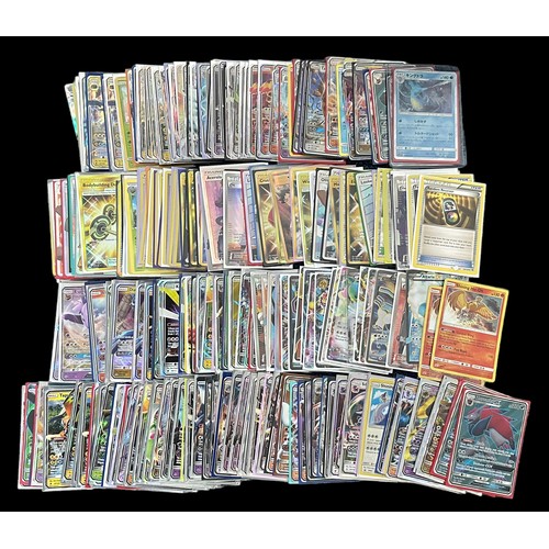 406 - Collection of full art Pokemon cards & trainer cards. Includes Mewtwo GX 78/73, Turtonator GX 131/14... 