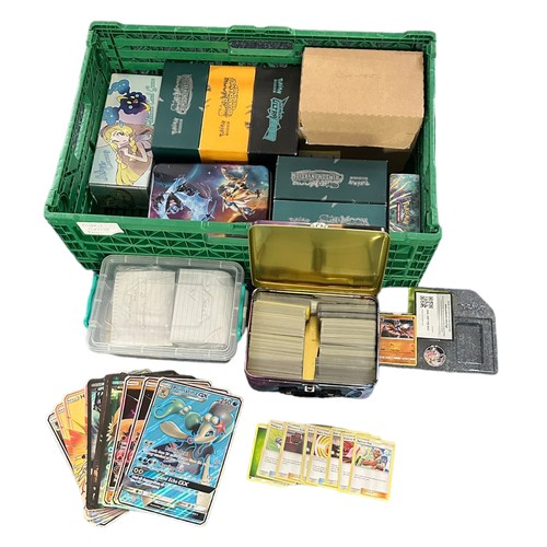 408 - A large collection of loose Pokemon cards, dice, counters, jumbo cards. All cards in near mint condi... 