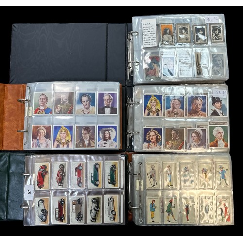 300 - Collection of cigarette cards, sleeved in 5 albums, in variable condition, complete and part sets wi... 