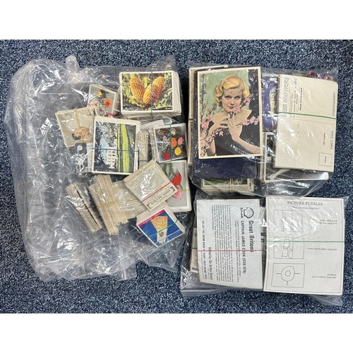 311 - Collection of cigarette cards in sets?/part sets, partially sorted, in mixed condition, with ranges ... 