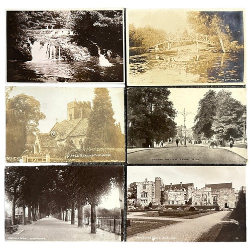 262 - selection of UK Mixed Postcards featuring Architecture, Monuments, Street Scenes, Coastal Towns, Top... 