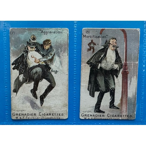 312 - Collection of cigarette card type cards, sleeved in an album, with better cards in very mixed condit... 