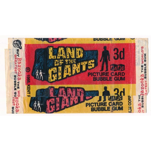 377 - A. & B.C. Gum Land of the Giants wax wrapper.