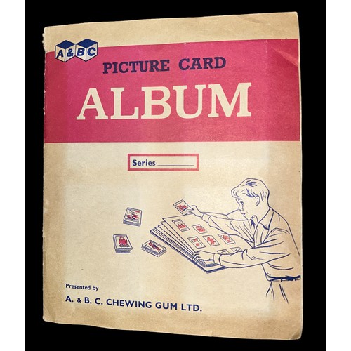 380 - A. & B.C. Winston Churchill complete set of 55 cards with wax wrapper in album. All have been indivi... 