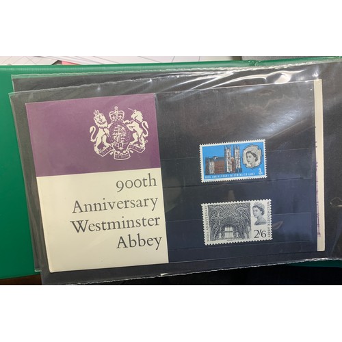 111 - Great Britain 1964-1970 collection of UM presentation packs in binder including Shakespeare Festival... 