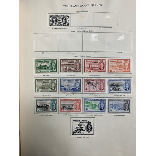 20 - British Commonwealth used KGVI remaindered range in Stanley Gibbons KGVI album, many hinge remainder... 