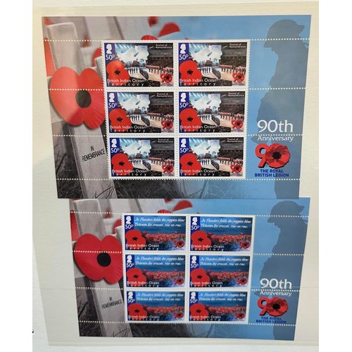 25 - British Commonwealth 2011 UM issues MS’s in binder with William & Kate Royal Wedding, British Legion... 