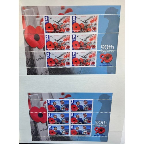 25 - British Commonwealth 2011 UM issues MS’s in binder with William & Kate Royal Wedding, British Legion... 