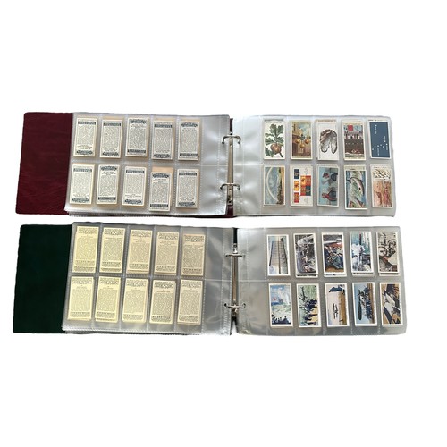 295 - A collection of cigarette cards, sleeved in 4 albums with some loose, in variable condition, includi... 