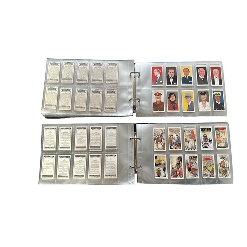 295 - A collection of cigarette cards, sleeved in 4 albums with some loose, in variable condition, includi... 