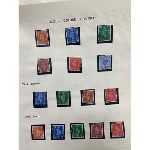 106 - Great Britain KGVI 1937-1951 UM on loose leaves, defins with 1937 wmk side and inv sets, 1939-1948 h... 