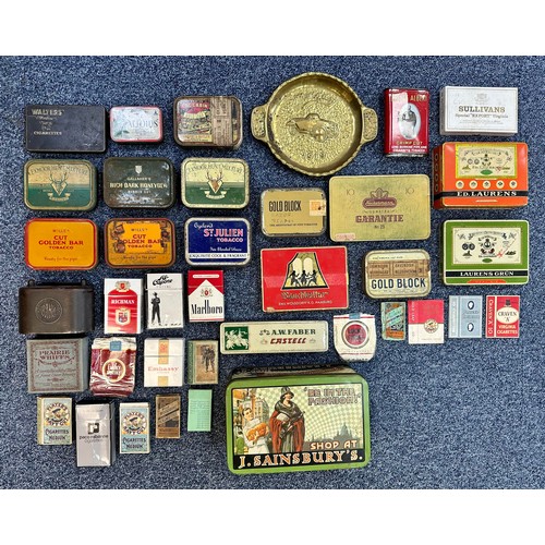 360 - Cigarette Packets & Tins Including Gallagher's Rich Dark Honeydew, Lambert & Butler Log cabin, Will'... 