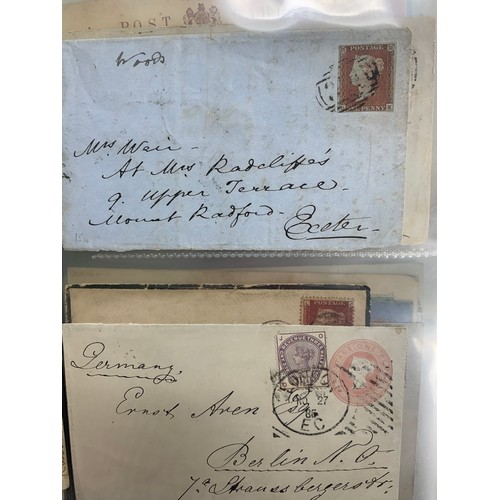 90 - Postal History / Postcards, QV – Four Kings in two Lighthouse postcard binders, with Postcards, Lett... 