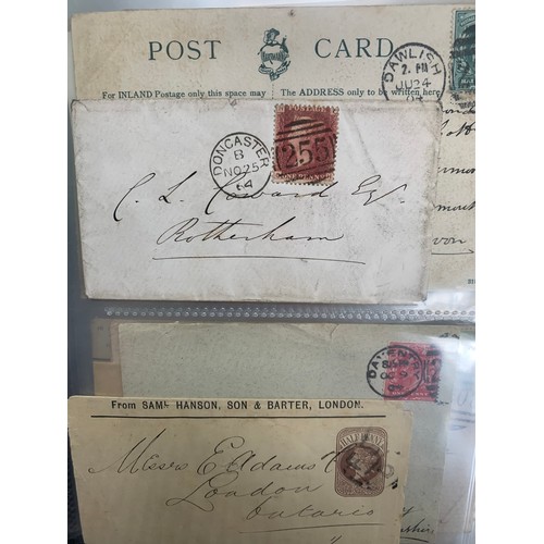 90 - Postal History / Postcards, QV – Four Kings in two Lighthouse postcard binders, with Postcards, Lett... 