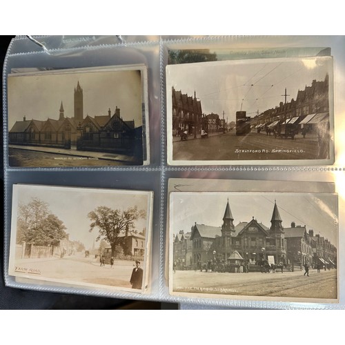 264 - Postcards - Birmingham (108), really lovely collection in an album with many RPs, some comic, with t... 