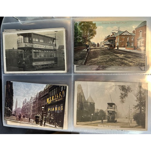 264 - Postcards - Birmingham (108), really lovely collection in an album with many RPs, some comic, with t... 